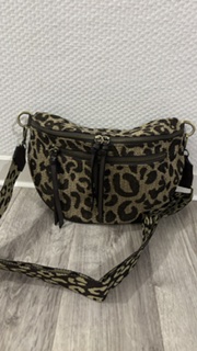 sac style banane imprimé léopard