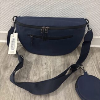 Sac style banane imperméable marine
