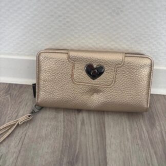 portefeuille / porte-monnaie doré style vintage