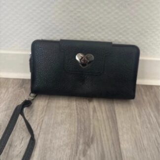 Portefeuille / porte-monnaie noir style vintage