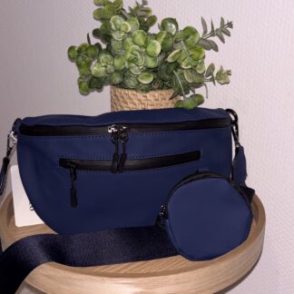 Sac style banane imperméable marine
