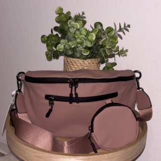 Sac style banane imperméable vieux rose